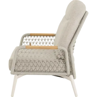 Loungeset Marseille loungestoel zijkant, Lesli Living, tuinmeubels.nl