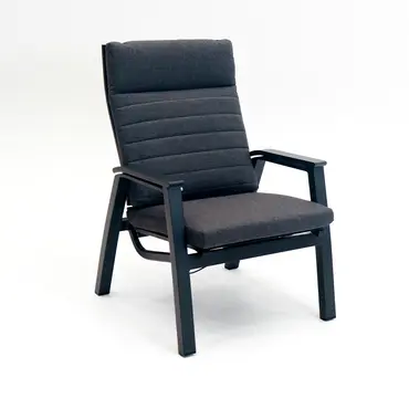 Loungeset Ohio antraciet met 2 Primero voetenbankjes en tafeltje - afbeelding 3