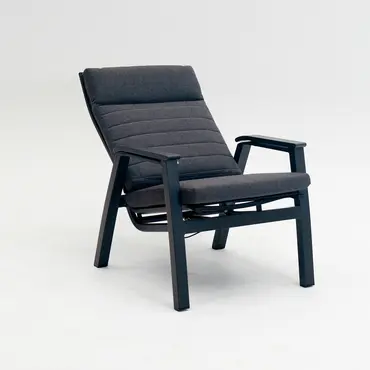 Loungeset Ohio antraciet met 2 Primero voetenbankjes en tafeltje - afbeelding 4