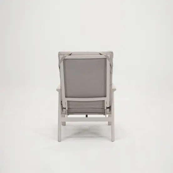 Loungestoel ohio creme achter, Lesli Living, tuinmeubels.nl