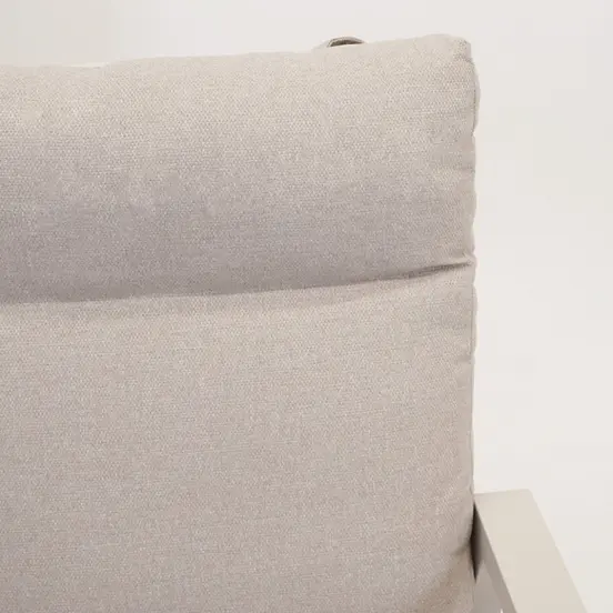 Loungestoel ohio creme details, Lesli Living, tuinmeubels.nl