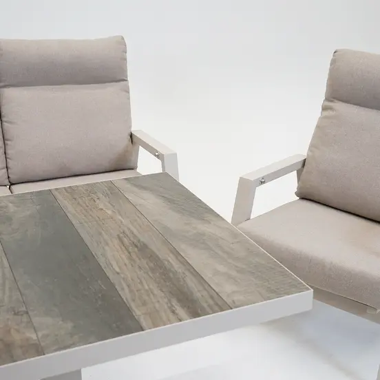Loungeset Ohio crème met Prato loungetafel - afbeelding 3