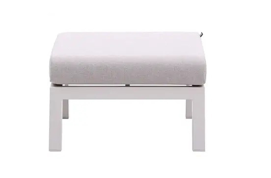 Loungehocker ohio creme voor, Lesli Living, tuinmeubels.nl
