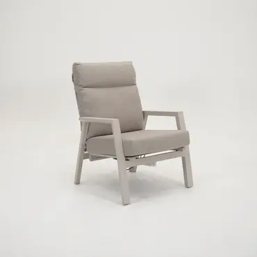 Loungestoel ohio crème, Lesli Living, tuinmeubels.nl