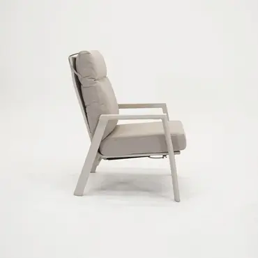 Loungestoel ohio crème zij, Lesli Living, tuinmeubels.nl