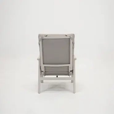 Loungestoel ohio crème achter, Lesli Living, tuinmeubels.nl