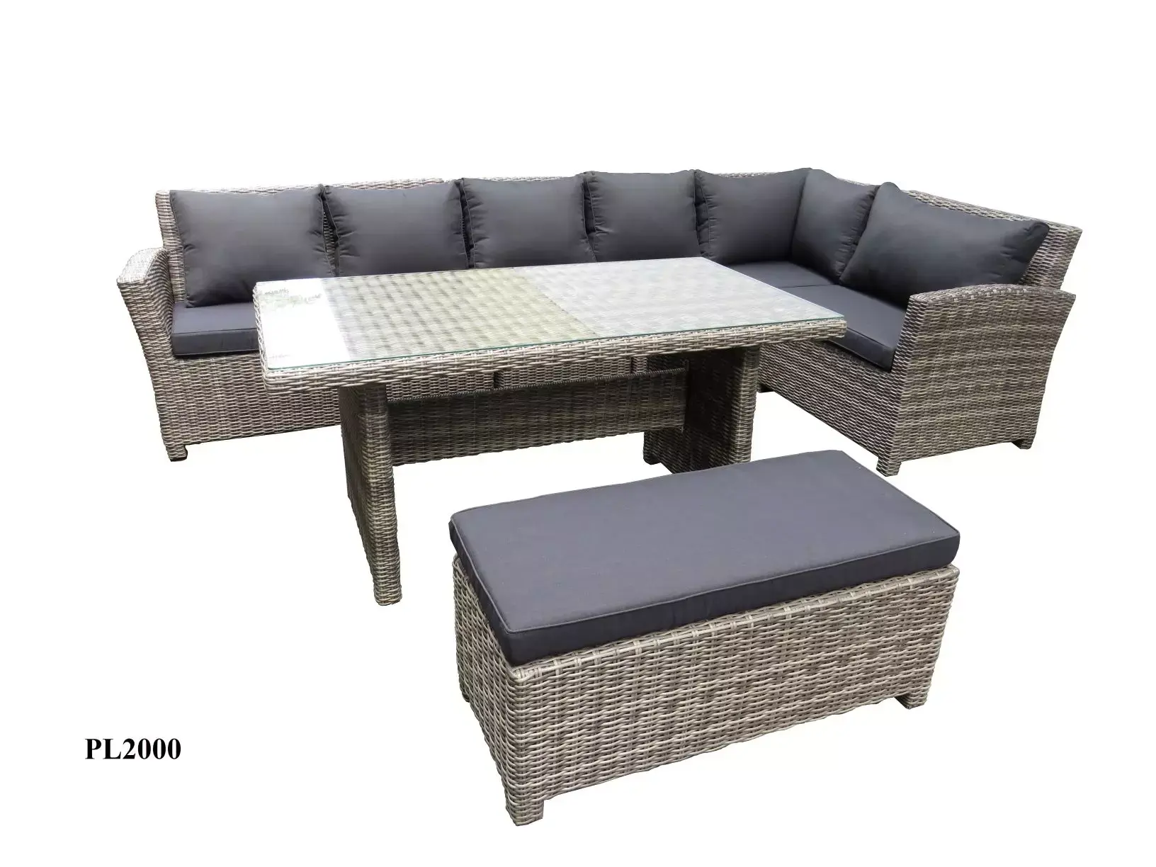 Schrikken Kwestie Auroch Loungeset Parma cornerset half dining van SenS-Line - Tuinmeubels.nl