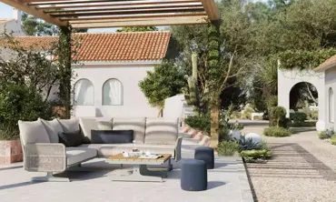 Loungeset Play Panel Frost met salontafel van 4 Seasons Outdoor - afbeelding 2
