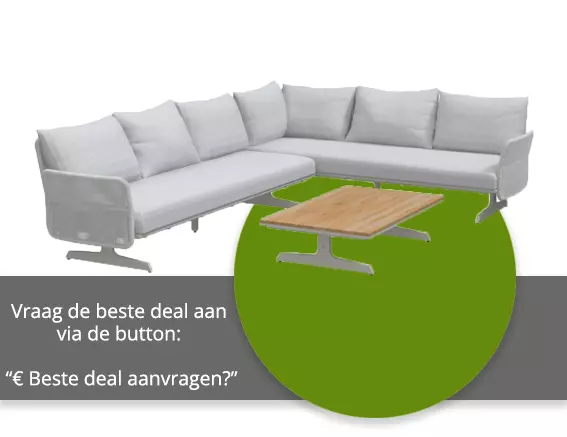 Loungeset Play Panel Frost met salontafel van 4 Seasons Outdoor