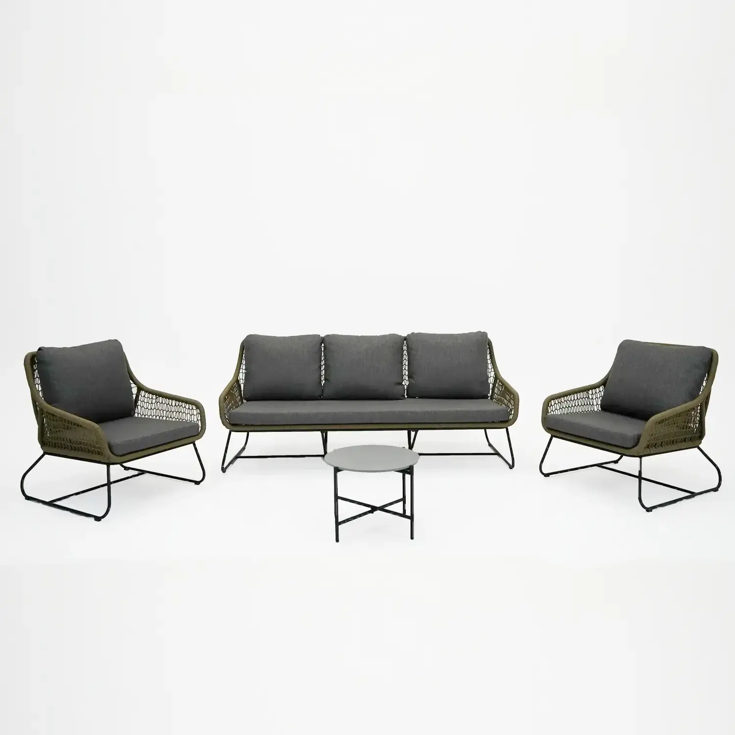Loungeset Portofino 4 dlg antraciet