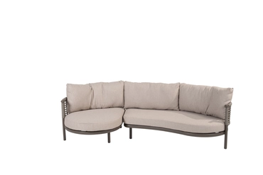 Loungeset Puglia Terre Set 2 delig 2 zits Kussens 4SO Bank Buiten Tuin 4 Seasons Outdoor - afbeelding 2