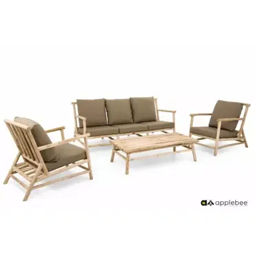 Zoek je een mooie loungeset van teak? Ga dan voor de loungeset rooty teak bij www.tuinmeubels.nl