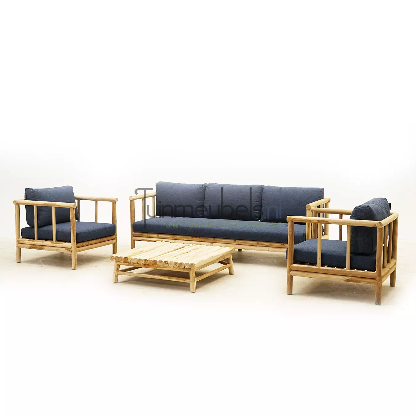 Loungeset San Miguel 2 loungestoelen/3-zitsbank met salontafel