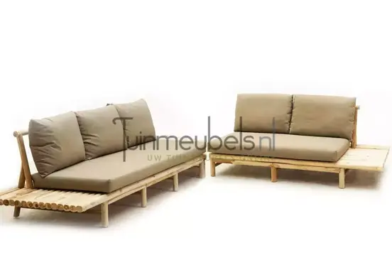 Loungeset Twiggy rechts zonder salontafel. www.tuinmeubels.nl