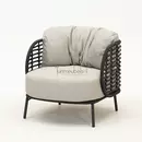 Fabrice living chair anthracite, 4 Seasons Outdoor, tuinmeubels