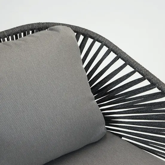 Loungestoel Izumi grijs achter, Lesli Living, tuincentrumoutlet.com