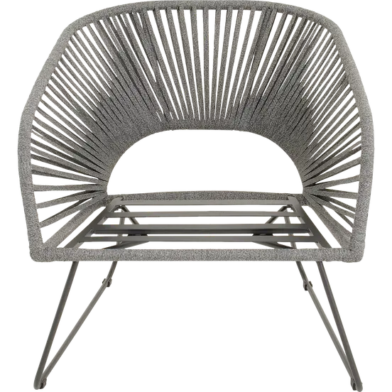 Loungestoel Izumi grijs voor zonder kussen, Lesli Living, tuincentrumoutlet.com