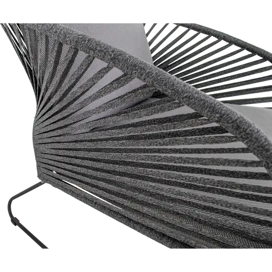 Loungestoel Izumi grijs detail, Lesli Living, tuincentrumoutlet.com