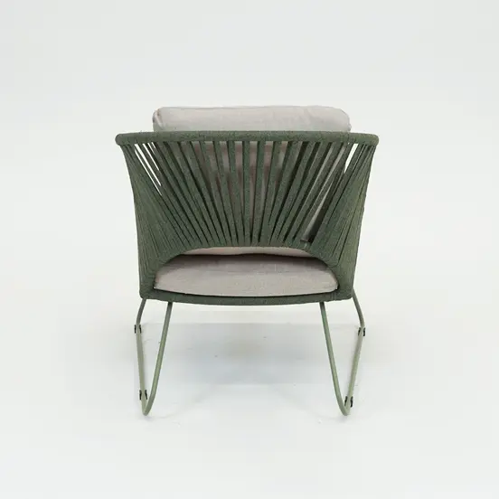 Loungestoel izumi groen achter, Lesli Living, tuinmeubels.nl