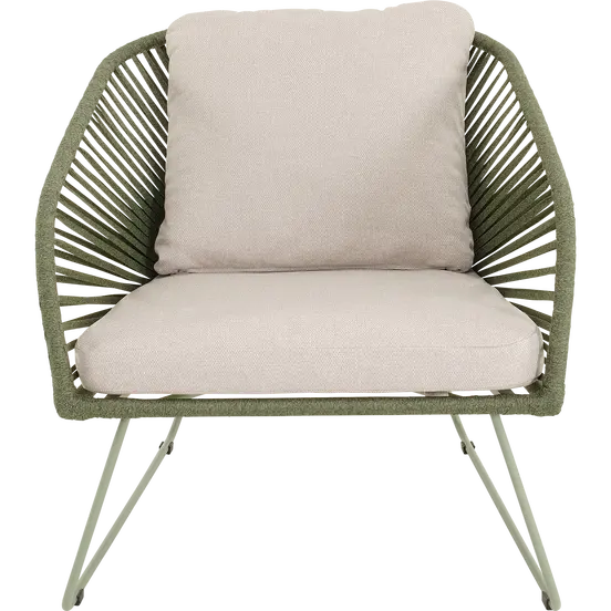 Loungestoel izumi groen, Lesli Living, tuinmeubels.nl