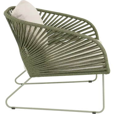 Loungestoel izumi groen zij, Lesli Living, tuinmeubels.nl