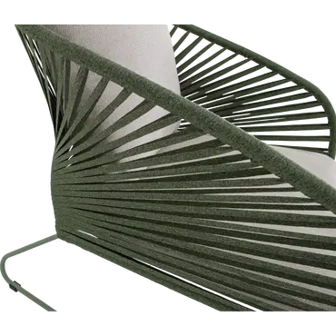 Loungestoel izumi groen detailfoto, Lesli Living, tuinmeubels.nl