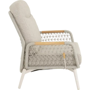 Loungestoel Marseille zijkant, Lesli Living, tuinmeubels.nl