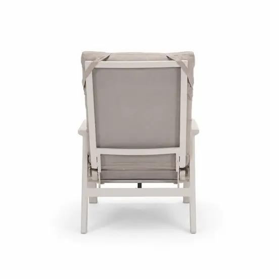 Loungestoel ohio crema achter, Lesli Living, tuinmeubels