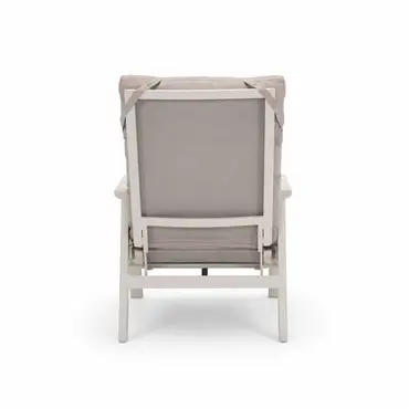 Loungestoel ohio crema achter, Lesli Living, tuinmeubels