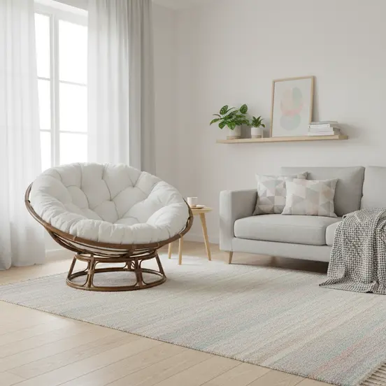 Papasan loungestoel, Van der Leeden sfeer, www.tuinmeubels.nl