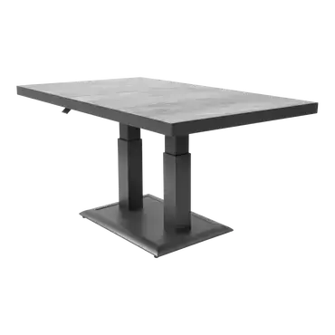 Loungetafel buiten tuin verstelbaar Prato 2.0 Negro 140x85cm Lesli Living - afbeelding 6