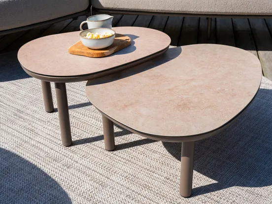 Loungetafel Monroe Set 2 Terre 65 80 4SO Tafel Buiten Salontafel Tuintafel 4 Seasons Outdoor - afbeelding 2