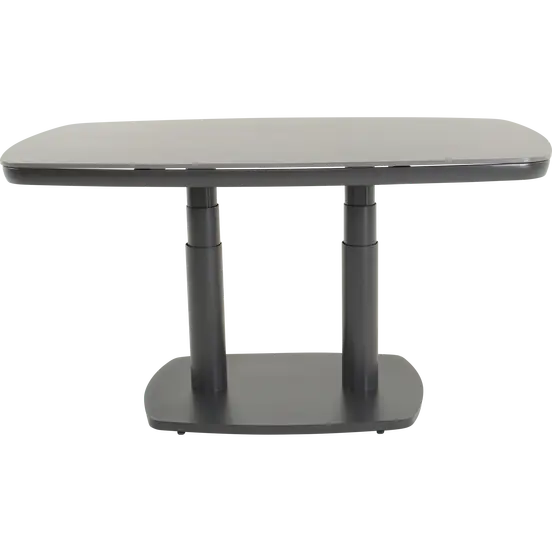 Loungetafel verstelbaar Geneva Deens ovaal 135x83cm in hoogte versteld, Lesli Living, tuinmeubels.nl