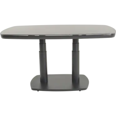 Loungetafel verstelbaar Geneva Deens ovaal 135x83cm in hoogte versteld, Lesli Living, tuinmeubels.nl