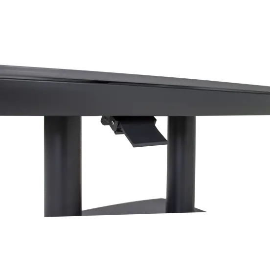 Loungetafel verstelbaar Geneva Deens ovaal 135x83cm detail, Lesli Living, tuinmeubels.nl