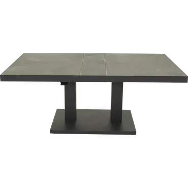 Loungetafel verstelbaar Murcia Negro 140x85cm zij, Lesli Living, tuinmeubels.nl
