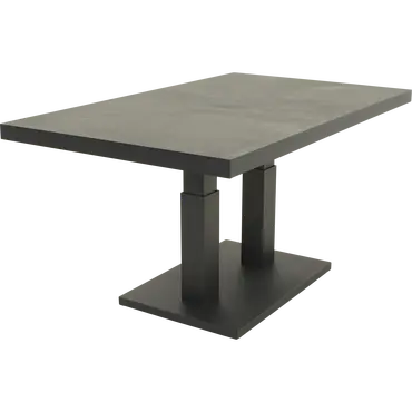 Loungetafel verstelbaar Murcia Negro 140x85cm schuin, Lesli Living, tuinmeubels.nl