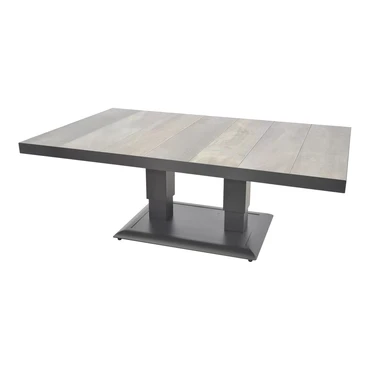 Loungetafel verstelbaar Prato Crema, 140x85cm, Lesli Living, tuinmeubels.nl