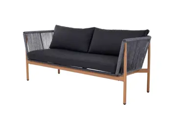 Lyra sofa set antraciet loungebank, Greenchair, tuinmeubels