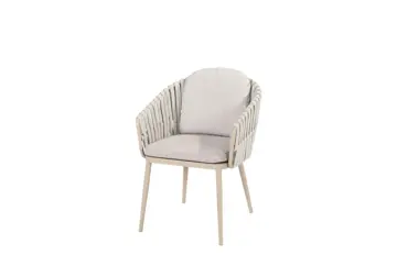 Manolo tafel 240x103cm met 6 Eva stoelen stoel, 4 Seasons Outdoor, Tuinmeubels