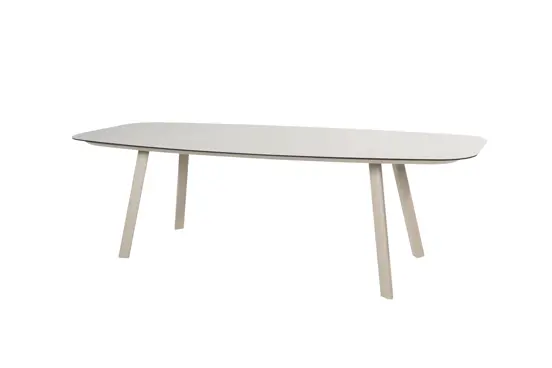 Manolo tafel 240x103cm met 6 Eva stoelen tafel, 4 Seasons Outdoor, Tuinmeubels