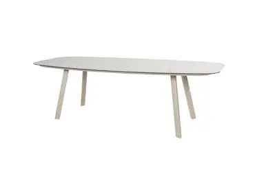 Manolo tafel 240x103cm met 6 Eva stoelen tafel, 4 Seasons Outdoor, Tuinmeubels