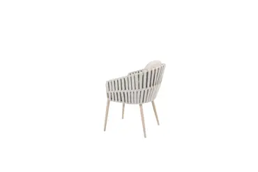 Manolo tafel 240x103cm met 6 Eva stoelen stoel links, 4 Seasons Outdoor, Tuinmeubels