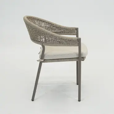 Marina stapelstoel beige zij, Vita tuinmeubelen, Tuinmeubels.nl