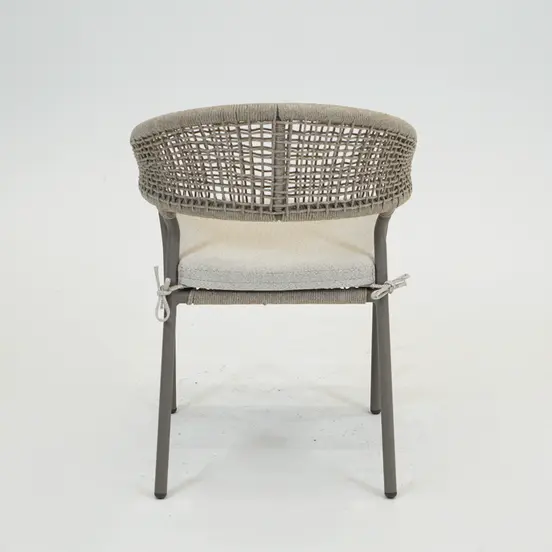 Marina stapelstoel beige achter, Vita tuinmeubelen, Tuinmeubels.nl