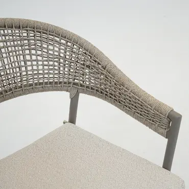 Marina stapelstoel beige detail, Vita tuinmeubelen, Tuinmeubels.nl