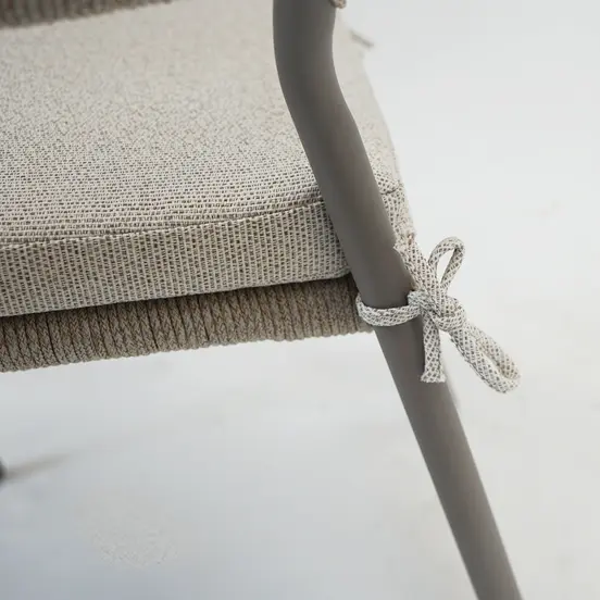 Marina stapelstoel beige strikje, Vita tuinmeubelen, Tuinmeubels.nl