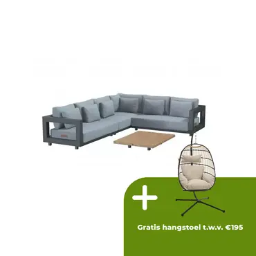Metropolitan loungeset 3-delig links met salontafel van 4 Seasons Outdoor - afbeelding 1