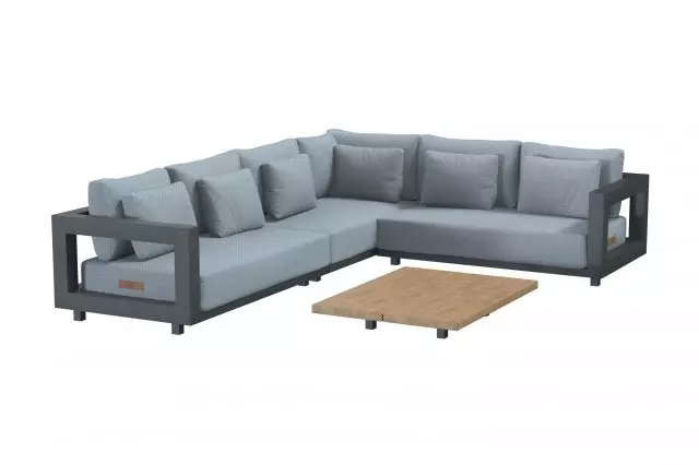 Metropolitan loungeset 3-delig links met salontafel van 4 Seasons Outdoor