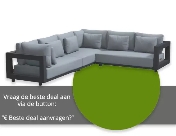 Metropolitan loungeset 3-delig links zonder salontafel van 4 Seasons Outdoor